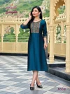 Sangita By Aanchi Rangeela Silk Fancy Embroidery Straight Cut Kurtis Exporters In India
